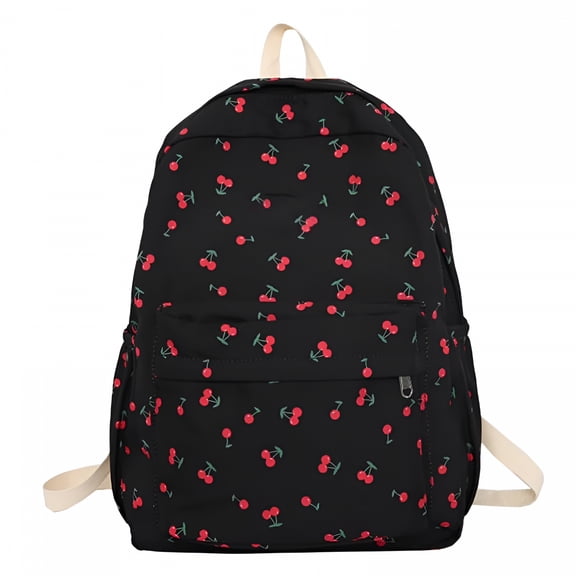 GASTROPOD 2026 New Cherry School Bag Black - Cherry Backpack Aesthetic Backpack Laptop Travel Casual Backpack for School,Travel,College,Daily,Shopping