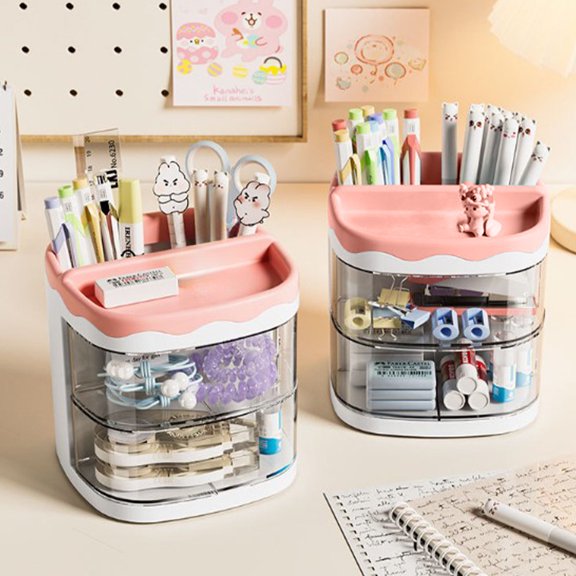 Xhegex Small Item Office Supplies Drawer Storage Box Desktop Storage Miscellaneous Classification Storage Box