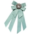 thumbnail image 3 of fenteer Women Bow Tie Brooch Lapel Pin Fashion Clothing Accessories for Women Suit Shirt Green, 3 of 8