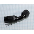 thumbnail image 3 of BLACK AN10 10AN AN-10 45 Degree Swivel Reusable PTFE Hose End Fitting Adapter BLACK AN10 10AN AN-10 45 Degree Swivel Reusable PTFE Hose End Fitting Adapter, 3 of 7