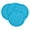 Aqua, variant on Fennco Styles Provato Collection Contemporary Floral Cutwork Felt 15" Round Table Mats, Set of 4