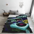 thumbnail image 2 of Retro Game Mode Throw Blanket, Fluffy Soft Cozy Blanket Flannel Plush Microfiber Couch Throw, 80"x60", 2 of 8