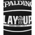 thumbnail image 5 of Spalding 22" Lay-Up Mini Rubber Outdoor Basketball - Black/White, 5 of 5