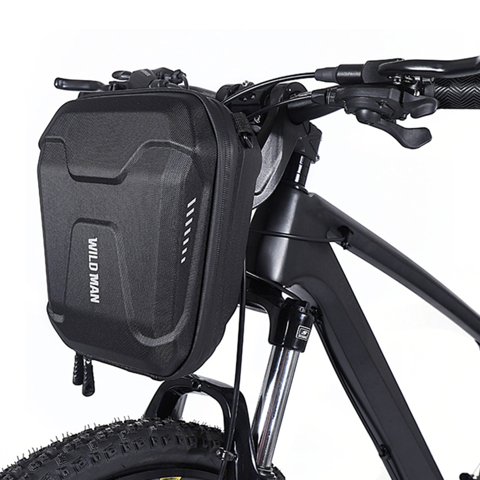 Details about   Waterproof Cycling Bag Frame Pannier PU Leather Bag Mountain Bike Bicycle Bag 