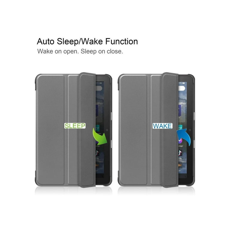 ODQQDO Custodia per tablet Fire HD 10, compatibile con Kindle Fire HD 10 (solo 13 generazione, 2023), con funzione sveglia automatica/sleep, non compatibile con Huawei, Samsung, nero