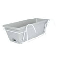 thumbnail image 4 of S SERENABLE Balcony Hanging Railing Planter Lawn Outdoor Easy Installation Vegetable Box White, 4 of 9