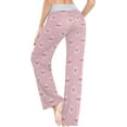 thumbnail image 4 of FREEAMG Chic Women's Comfy Drawstring Floral Lounge PJ Pajama Pants Sleepwear Bottom, 4 of 6
