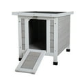 thumbnail image 5 of Spaco Durable Pet Shelter with Lockable Ramp Door , High, Quality Fir , Openable Roof , Ideal for Cats, Puppies, Rabbits, 5 of 13