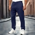 thumbnail image 7 of cocolona Mens Sweatpants Fashion Solid Color Joggers Running Workout Sweat Pants Elastic Waist Comfy Trousers with Pockets, 7 of 7