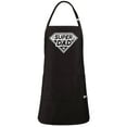 thumbnail image 6 of ApronMen, Funny Aprons For Men - Super Dad - 100% Cotton with Pockets - Black, 6 of 6