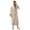Beige B, variant on Mens Robe, Pajamas for Men, Unisex Solid Color Casual Hooded Bathrobe with Long Sleeves and Soft Velvet Sleepwear