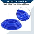 thumbnail image 6 of Unique Bargains Silicone Vacuum Tubing Hose Automotive Vacuum Line High Temperature 50Ft 1/2" 12mm ID 2.5mm Thickness 1 Pcs Blue 130PSI Max Pressure, 6 of 6