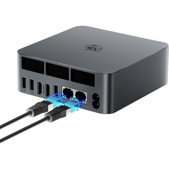 Beelink Mini Desktop Computer, AMD Ryzen 7 7735U Processor, 16GB, 500GB SSD, Milky Grey