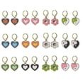 thumbnail image 2 of New Tai Chi Peach Heart Oil Drop Cute Love Double Layer Oil Drop Pink Butterfly, 2 of 5