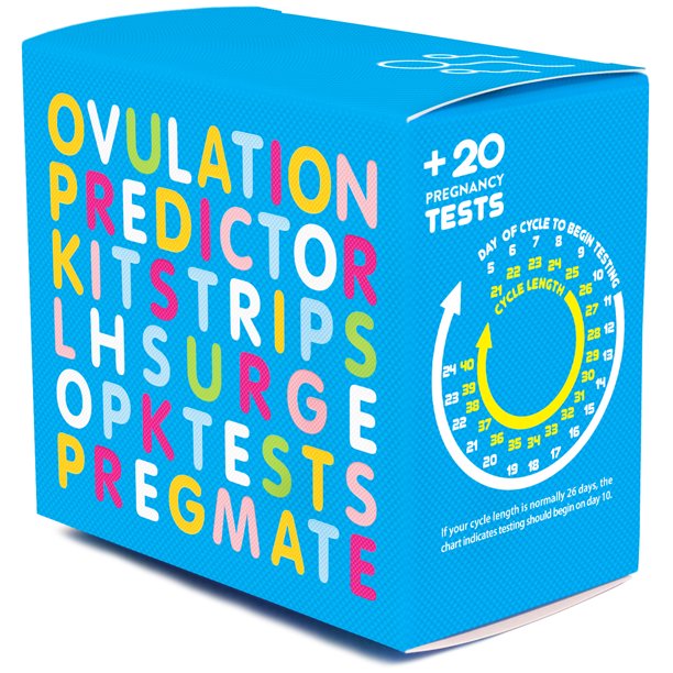 PREGMATE 100 Ovulation and 20 Pregnancy Test Strips Predictor Kit