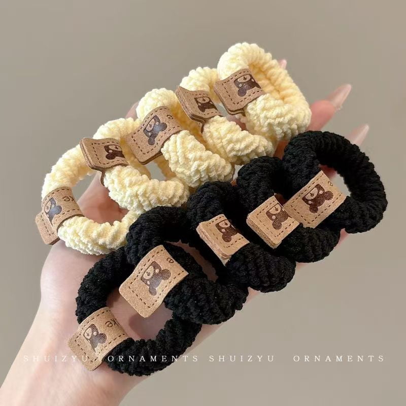 Women’s Multicolor Hair Scrunchies Set – 20pcs INS-Inspired Soft Elastic Hair Ties for Ponytails & Buns