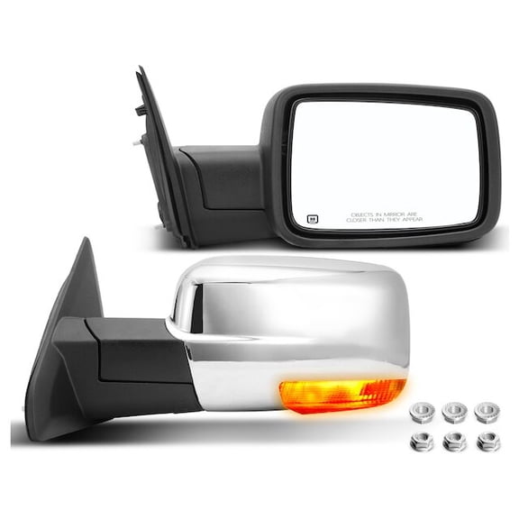Mirror Set 2 - Compatible with 2011 - 2018 Ram 1500 2012 2013 2014 2015 2016 2017