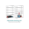 BestOffice 6 Tier Wire Shelving Unit with Wheels 2100LBS Capacity