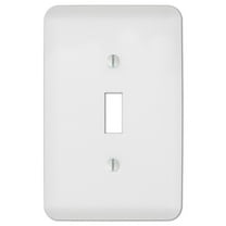 Westek 635TW Capric Wall Plate, White Paintable Steel, 1 Toggle - Quantity 4