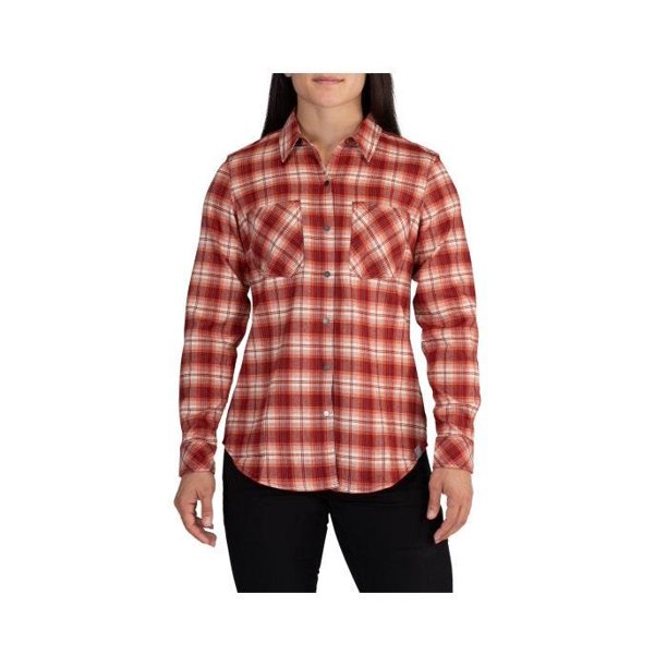 5.11 Tactical - 5.11 Tactical Women's Button Up Hanna Flannel Long Sleeves Top, Chest Pocket