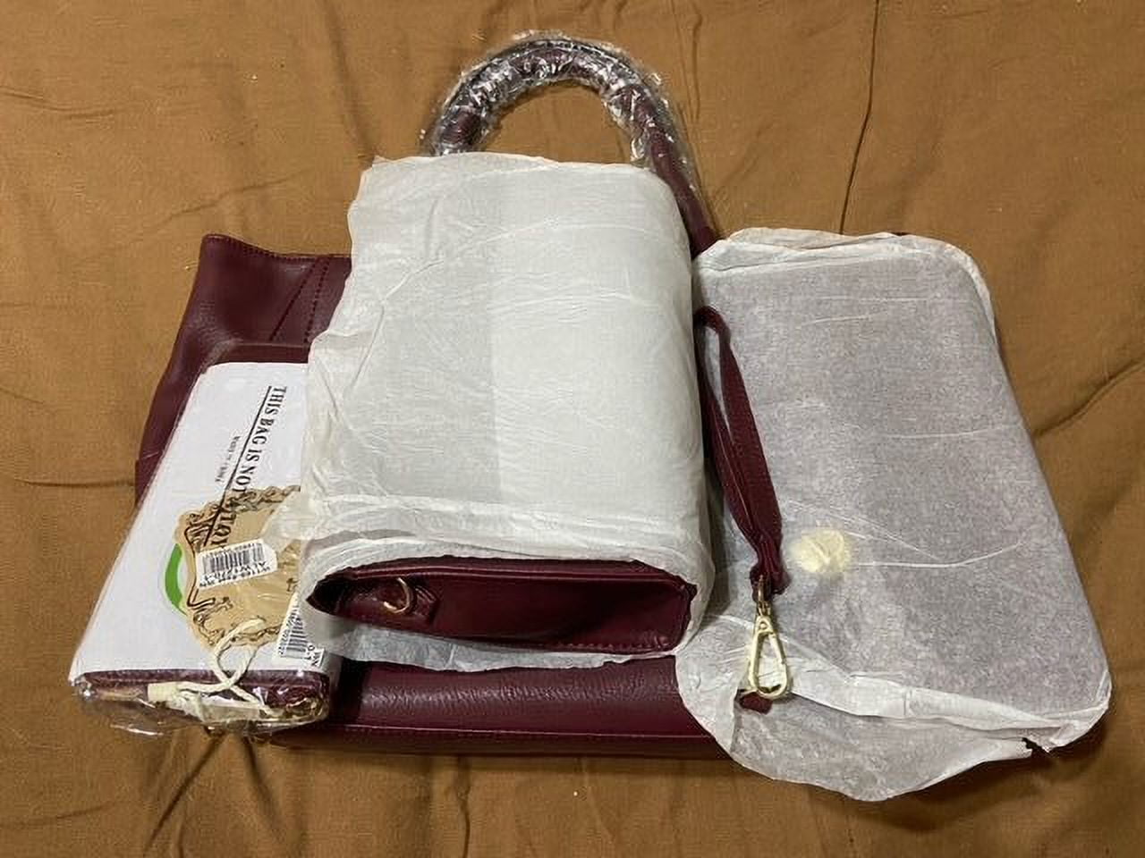Burgundy Small Crossbody Bag, Patchwork Leather Mini … - Gem