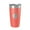 Coral, variant on Bde Maka Ska Tumbler Lake Map Travel Mug Insulated Laser Engraved Coffee Cup Minnesota 20 oz White
