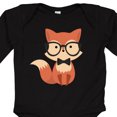 thumbnail image 4 of Inktastic Cute Hipster Fox Boys or Girls Long Sleeve Baby Bodysuit, 4 of 5