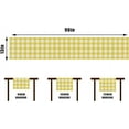 thumbnail image 6 of Watercolor Yellow White Buffalo Check Plaid Table Runner Gingham Tablecloth Farmhouse Spring Summer Easter Home Kitchen Table Decorations-13×90'''', 6 of 6