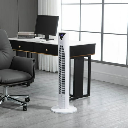 

Cooling Tower Fan for Home Bedroom with Oscillation Remote Controller White