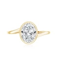 thumbnail image 5 of Rosec Jewels Lab Created Diamond 6x8 mm Oblong Engagement Ring - Ef -Vs Quality, 18K Yellow Gold, US 11.50, 5 of 9