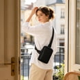 thumbnail image 5 of Travel Sling Bag for Men & Women, Crossbody Multipocket Chest Bag with Anti-Theft, Small Chest Bag Casual Trendy Waterproof Lightweight Phone Crossover Daypack - Black, 5 of 6