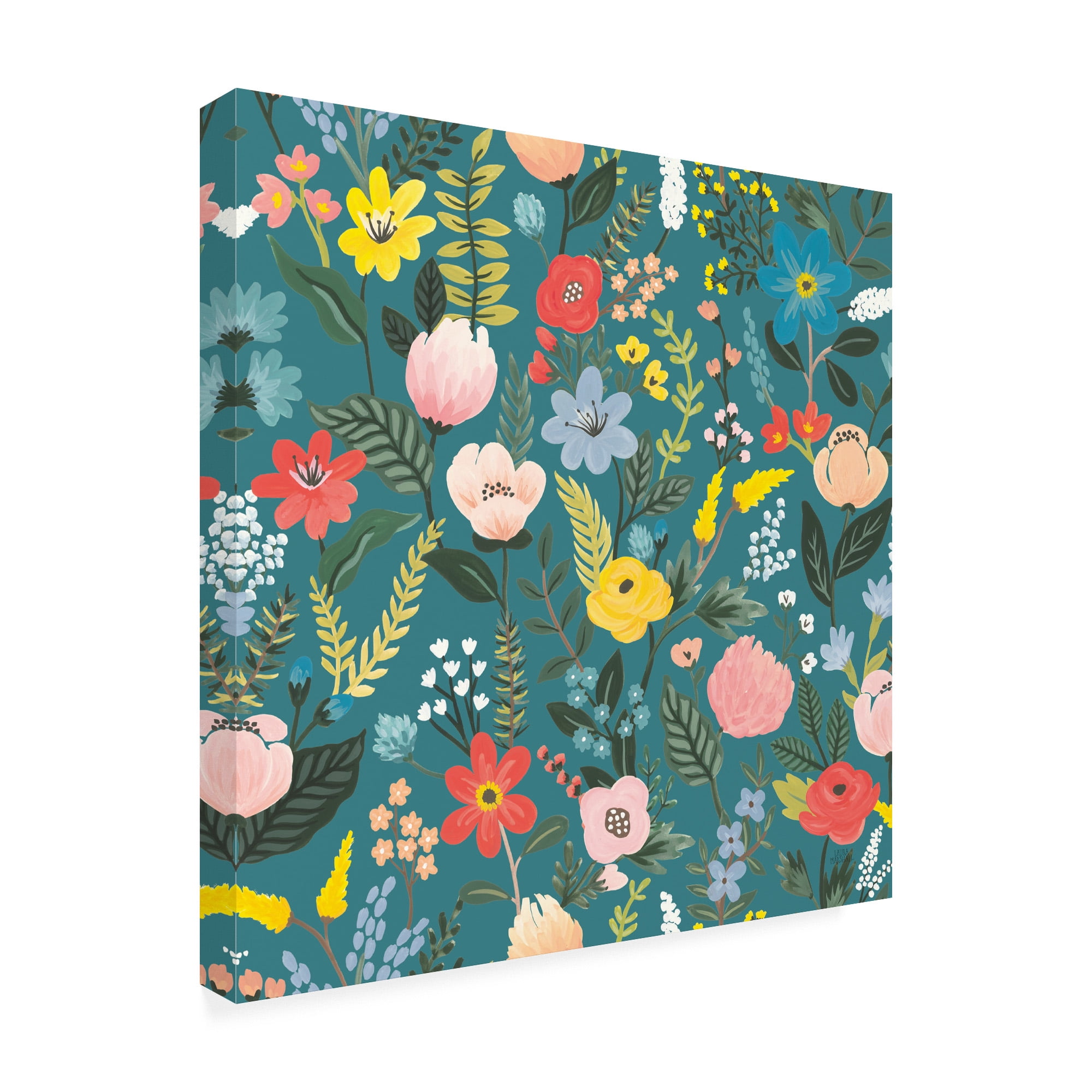Trademark Fine Art 'Wild Garden Pattern XIA' Canvas Art by Laura Marshall