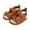Brown, variant on Orchip Infant Baby Sandals with Magic Tape, Lace up Leather Soft Anti Slip Soled First Walking Shoes Prewalker