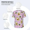 thumbnail image 4 of Balery Different Avocados Baseball Jersey for Men Casual Button Down Shirts Short Sleeve Active Team Sports Uniform-Medium, 4 of 9