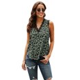 thumbnail image 2 of POGLIP Débardeur Léopard en Dentelle Multicolore V Neck pour Femme, 2 of 6