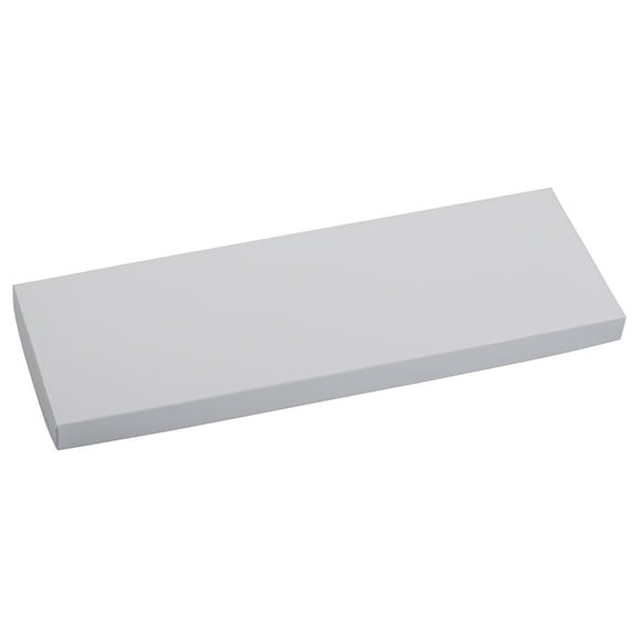 JAM Paper Glossy Tie Box, 14 1/2 x 4 3/4 x 3/4, White, 1/Pack