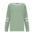 thumbnail image 5 of Njagoc3 Spring and Summer Womens New Long Sleeve Round Neck Pullover Line Casual Tops, 5 of 6