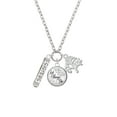 thumbnail image 2 of Delight Jewelry Silvertone Sisters Best Friends Forever Bar Let Things Go Fall Zoey Charm Necklace, 28", 2 of 4