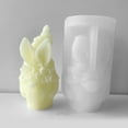 thumbnail image 5 of ZPAQI Easter Gnome Resin Mold 3D Four-leaf Clover Face-less Old Man Candle Mold For St. Patrick's Day, 5 of 21