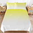 thumbnail image 6 of 3 Pcs Soft Bedding Set, Includes 1 Duvet Cover with Zipper And 2 Pillow Shams,Aesthetic Yellow And White Gradient King(102"×90"), 6 of 8