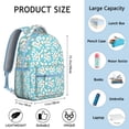 thumbnail image 4 of Small Floral Print School Backpack Comfortable and Wear-Resistant Students’s Backpack with Bright Bloom and Blossom Design, 4 of 6