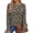Black-Floral, variant on Womens Long Sleeve Shirts Fall Tunic Tops Casual Crewneck Floral Blouses