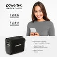 thumbnail image 5 of Liquipel Powertek 20W A/C Combo Wall Charger Twizzler - Black, 5 of 7