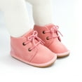 thumbnail image 3 of Meckior Baby Girls Boys Boots Infant Lace Up Booties Newborn Winter Shoes for 0-18 Months, 3 of 8