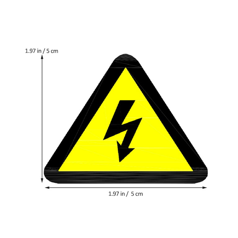 25pcs High Voltage Sticker Warning Stickers Electrical Stickers Caution  Shocks Danger Stickers