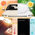 thumbnail image 4 of Parabrisas Delantero Del Coche, Parasol Anti Frost Snow Anti Ice Uv Protección Solar Plegable Universal Para Coche Suv (157 * 126 Cm) JFHHH pequeña, 4 of 5