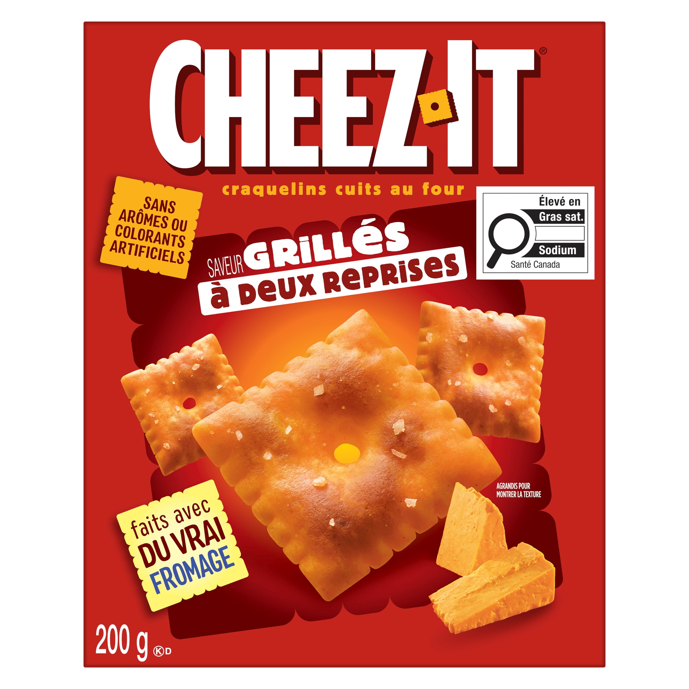 Cheez-It* Baked Snack Crackers Double Toasted Flavour 200 g, Perfect for game time, party spreads, lunches, evening snacking and more - the cheesy options are endless.
