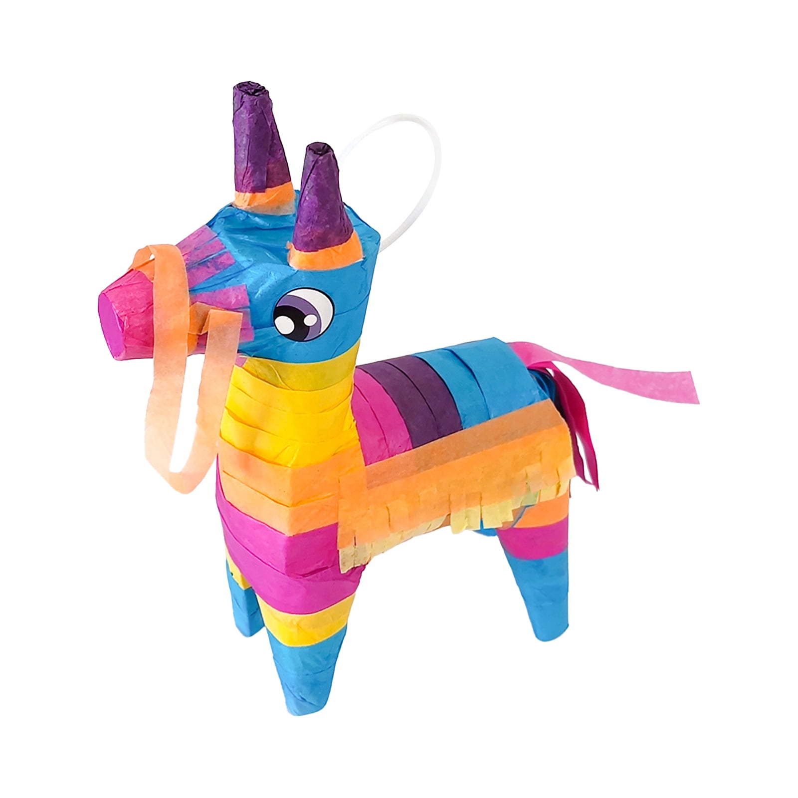 Mini Donkey Pinata, Little Rainbow Llama Pinata for Birthday, Cinco De