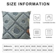 thumbnail image 5 of BANET The Decorative Faux Wool Throw Pillow Covers Soft Short Patterned Cushion Cases Pillowcases Couch for Bed Sofa Living Room 18x18in, 5 of 5