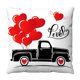 thumbnail image 2 of Funda de almohada corta de forro polar con estampado de coche para San Valentín, decoración del hogar, decoración de habitaciones y paredes, para festivales, fiestas y vacaciones., 2 of 6